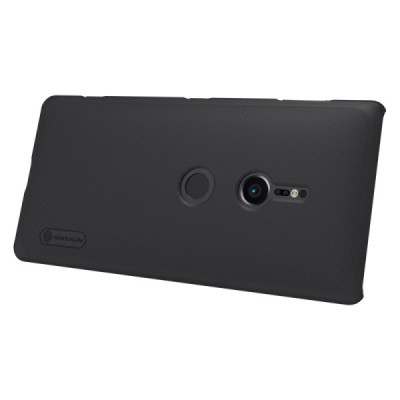 Nillkin Frosted Shield Sony Xperia XZ2 juodas plastikinis dėklas / Priedai.lt