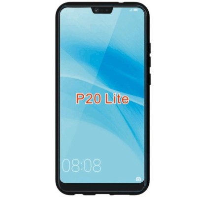 Huawei P20 Lite (Nova 3e) S-Line kieto silikono (TPU) dėklas juodas - nugarėlė / Priedai.lt