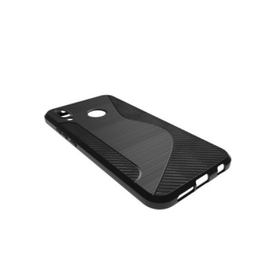 Huawei P20 Lite (Nova 3e) S-Line kieto silikono (TPU) dėklas juodas - nugarėlė / Priedai.lt