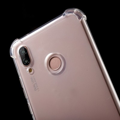 Huawei P20 Lite (Nova 3e) kieto silikono TPU skaidrus dėklas - nugarėlė / Priedai.lt