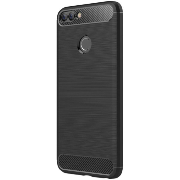„Carbon“ Kõva silikoon (TPU) kaaned - must (P smart 2018)