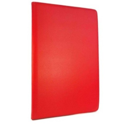 Apple iPad Pro 12.9" solidus atverčiamas, sukiojamas 360 laipsnių, raudonas odinis dėklas - stovas / Priedai.lt
