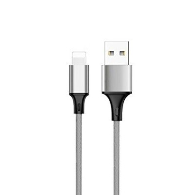 Bullet Lightning USB pilkas laidas skirtas iPhone 6, 6 Plus, 5, 5S, iPad Air, iPad mini, iPod (MFi sertifikatas) / Priedai.lt