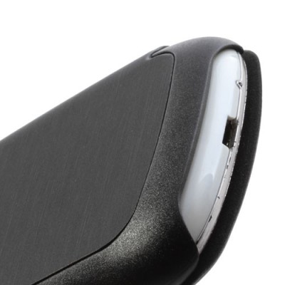 „Mercury“ atverčiamas juodos spalvos odinis Samsung Galaxy S3 mini i8190 dėklas / Priedai.lt