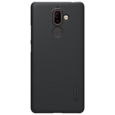 Nokia 7 Plus Frosted Shield juodas plastikinis dėklas / Priedai.lt