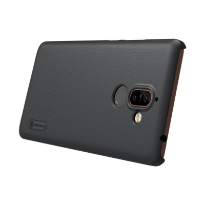 Nokia 7 Plus Frosted Shield juodas plastikinis dėklas / Priedai.lt