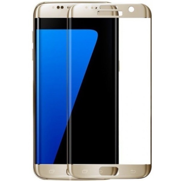 „3D Rewan“ Tempered Glass kaitsev ekraaniklaas 0.26 mm - kuldne (Galaxy S7 Edge)