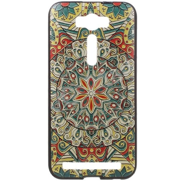 „Retro Flowers“ Kõva silikoon (TPU) kaaned - värviline (Zenfone 2 Laser 5.0)