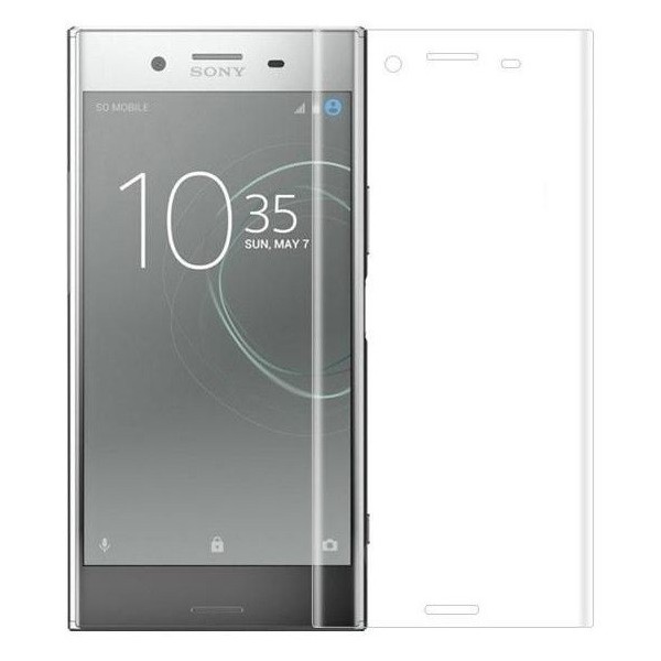 „Calans“ Tempered Glass täielik katvus kaitsev ekraaniklaas 0.2 mm - läbipaistev (Xperia XZ1)