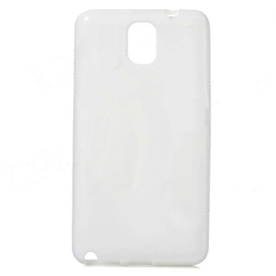 Samsung Galaxy Note 3 baltas silikoninis TPU dėklas (dėkliukas, nugarėlė) / Priedai.lt