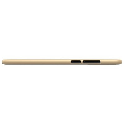 Nillkin Frosted Shield Huawei P20 auksinis plastikinis dėklas + apsauginė ekrano plėvelė / Priedai.lt