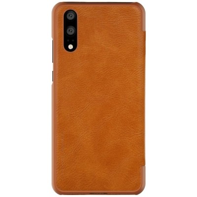 Prabangus „Nillkin“ Qin serijos rudas odinis atverčiamas Huawei P20 dėklas - knygutė / Priedai.lt