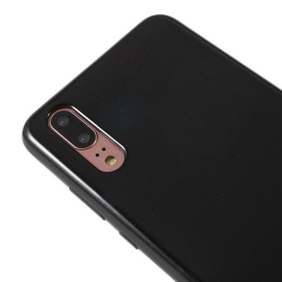 Huawei P20 juodas Mercury kieto silikono (TPU) dėklas - nugarėlė / Priedai.lt