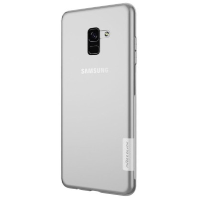 Samsung Galaxy A8 2018 (A530F) Nillkin Nature plonas skaidrus (permatomas) silikoninis TPU bespalvis dėklas / Priedai.lt