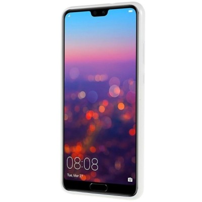 Huawei P20 baltas Mercury kieto silikono (TPU) dėklas - nugarėlė / Priedai.lt