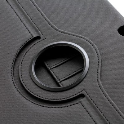 Atverčiamas juodas Samsung Galaxy Tab 3 10.1 P5200 dėklas (dėkliukas) - piniginė, sukiojamas 360° / Priedai.lt