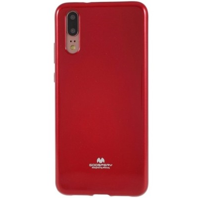 Huawei P20 raudonas Mercury kieto silikono (TPU) dėklas - nugarėlė / Priedai.lt