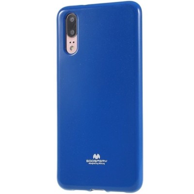Huawei P20 tamsiai mėlynas Mercury kieto silikono (TPU) dėklas - nugarėlė / Priedai.lt