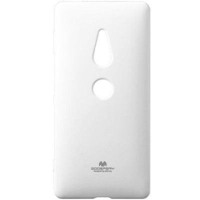 Sony Xperia XZ2 Mercury baltas kieto silikono TPU dėklas - nugarėlė / Priedai.lt