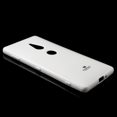 Sony Xperia XZ2 Mercury baltas kieto silikono TPU dėklas - nugarėlė / Priedai.lt