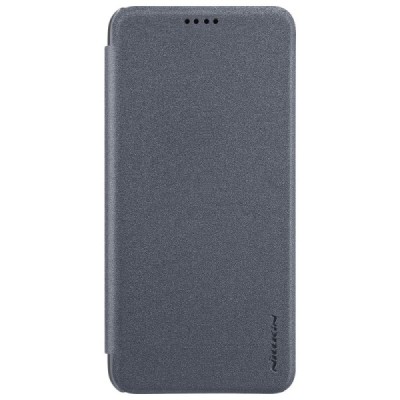 Huawei Honor 10 pilkas odinis atverčiamas Nillkin Sparkle dėklas - knygutė / Priedai.lt