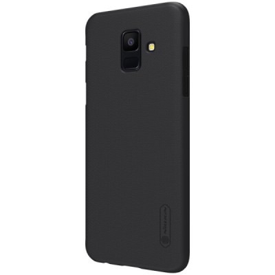 Nillkin Frosted Shield Samsung Galaxy A6 2018 (A600F) juodas plastikinis dėklas / Priedai.lt