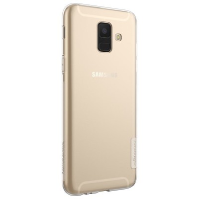 Samsung Galaxy A6 2018 (A600F) Nillkin Nature plonas skaidrus (permatomas) silikoninis TPU bespalvis dėklas / Priedai.lt