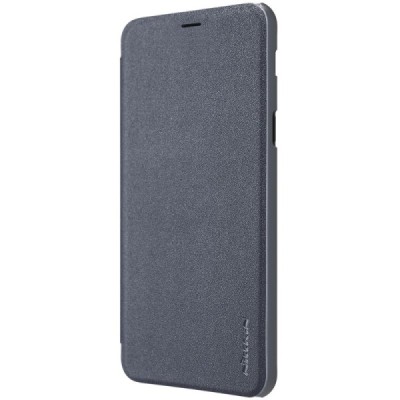 Samsung Galaxy A6 2018 (A600F) pilkas odinis atverčiamas Nillkin Sparkle dėklas - knygutė / Priedai.lt