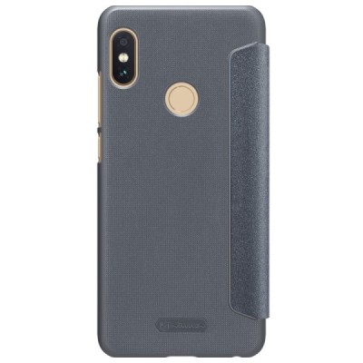 Xiaomi Redmi Note 5 2018 (Redmi Note 5 Pro) pilkas odinis atverčiamas Nillkin Sparkle dėklas / Priedai.lt