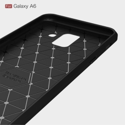 Samsung Galaxy A6 2018 (A600F) kieto silikono TPU juodas dėklas - nugarėlė / Priedai.lt