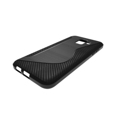 Samsung Galaxy A6 2018 (A600F) S-Line kieto silikono (TPU) dėklas juodas - nugarėlė / Priedai.lt