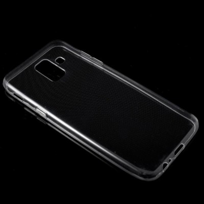 Samsung Galaxy A6 2018 (A600F) skaidrus (permatomas) silikoninis TPU ploniausias pasaulyje dėklas / Priedai.lt
