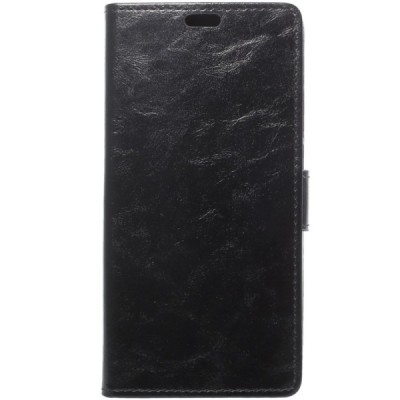 Xiaomi Redmi Note 5 2018 (Redmi Note 5 Pro) atverčiamas juodas odinis dėklas, knygutė - piniginė / Priedai.lt