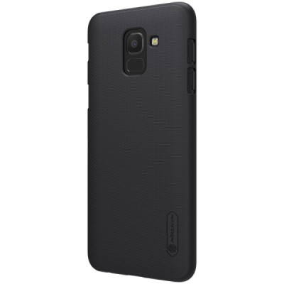 Samsung Galaxy J6 2018 (J600) Nillkin Frosted Shield juodas plastikinis dėklas / Priedai.lt