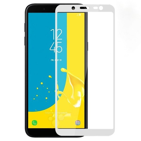 „3D Rewan“ Tempered Glass kaitsev ekraaniklaas 0.26 mm - valge (Galaxy J6 2018)