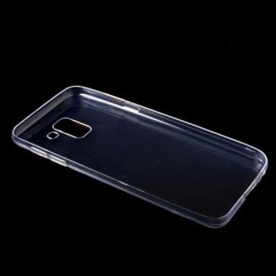 Samsung Galaxy J6 2018 (J600) skaidrus (permatomas) kieto silikono TPU ploniausias pasaulyje dėklas / Priedai.lt