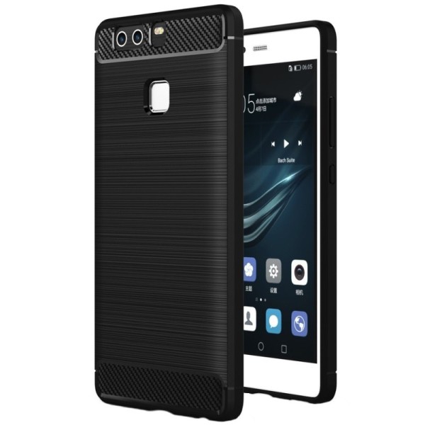 „Carbon“ Kõva silikoon (TPU) kaaned - must (P9)