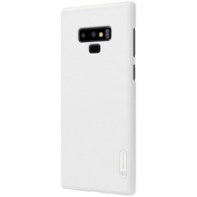 Nillkin Frosted Shield Samsung Galaxy Note 9 (N960F) baltas plastikinis dėklas + apsauginė ekrano plėvelė / Priedai.lt