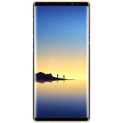 Nillkin Frosted Shield Samsung Galaxy Note 9 (N960F) auksinis plastikinis dėklas / Priedai.lt
