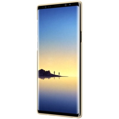 Nillkin Frosted Shield Samsung Galaxy Note 9 (N960F) auksinis plastikinis dėklas / Priedai.lt