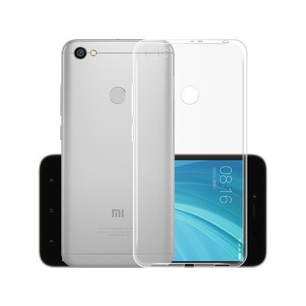 Kõva silikoon (TPU) kaaned - läbipaistev (Redmi Note 5A)