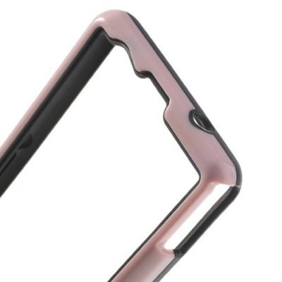 Rožinis Sony Xperia Z1 compact TPU rėmelis / Priedai.lt