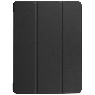 Huawei MediaPad M3 Lite 10.1 atverčiamas juodas odinis dėklas - knygutė / Priedai.lt