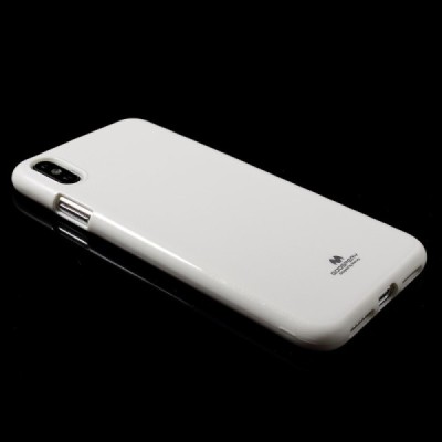 Apple iPhone Xs Max Mercury baltas kieto silikono TPU dėklas - nugarėlė / Priedai.lt