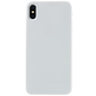 Apple iPhone Xs Max kieto silikono TPU baltas dėklas - nugarėlė / Priedai.lt