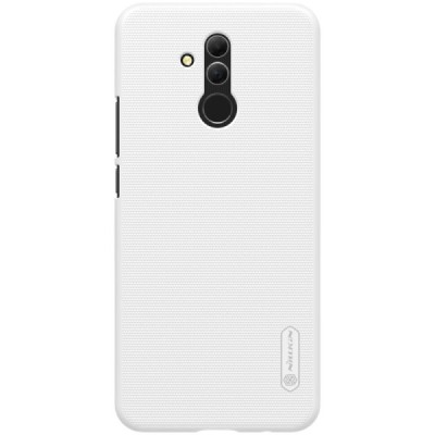 Huawei Mate 20 Lite Nillkin Frosted Shield baltas plastikinis dėklas / Priedai.lt
