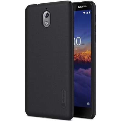 Nokia 3.1 (2018) Frosted Shield juodas plastikinis dėklas / Priedai.lt