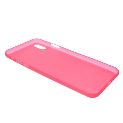 Ploniausias pasaulyje plastikinis Apple iPhone Xs Max raudonas dėklas - nugarėlė / Priedai.lt