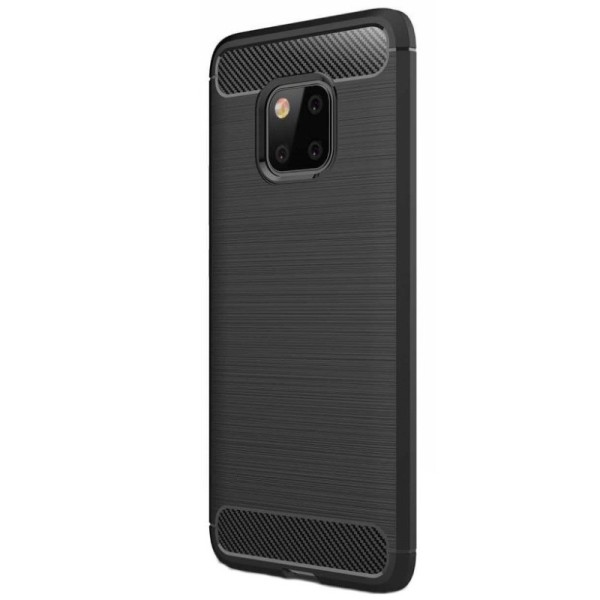 „Carbon“ Kõva silikoon (TPU) kaaned - must (Mate 20 Pro)
