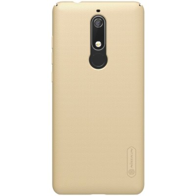 Nokia 5.1 (2018) Frosted Shield auksinis plastikinis dėklas / Priedai.lt